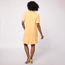 G by Giuliana Cotton Spandex Dress w/Flounce