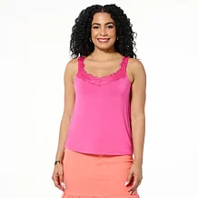 G by Giuliana 2-pack EcoLuxe Jersey Knit Ruched V-Neck Tanks - 23502156 | HSN