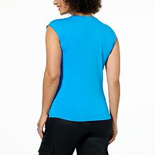 G by Giuliana Embellished Wide Shoulder Tank