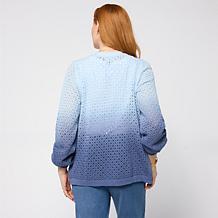 G by Giuliana Fully Fashioned Sweater Ombre Cardigan