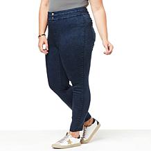 G by Giuliana G-Soft Denim Double-Button Pull-On Jegging