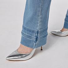 G by Giuliana G-Soft Denim Flare-Leg Jean with Double Cuff