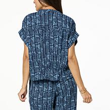 G by Giuliana Gathered Dolman-Sleeve Top