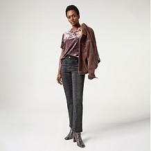 G by Giuliana Knit Velvet Tee