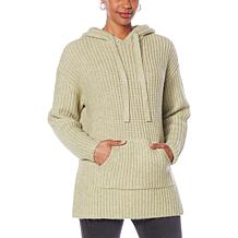 G by Giuliana LounGy Oversized Knit Hooded Sweater