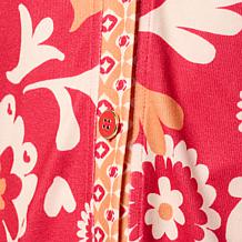 G by Giuliana Printed Knit Cardigan