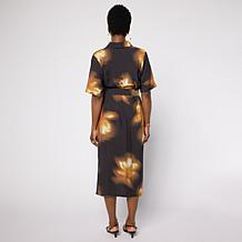 G by Giuliana Printed Woven Shirt Dress