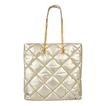G by Giuliana Quilted Nylon Chain Tote