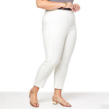 G by Giuliana Retro Slim Crop Pant with Hide-and-Chic Waistband