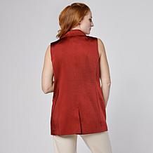 G by Giuliana Shimmer Woven Vest