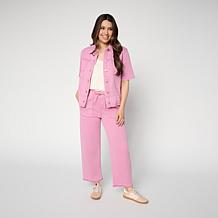 G by Giuliana Short Sleeve Featherweight Denim Jacket