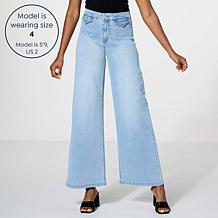 G by Giuliana Stretch EcoChic Denim High-Rise Wide-Leg Jean