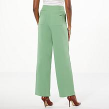 G by Giuliana Woven Crepe Wide-Leg Cargo Pant