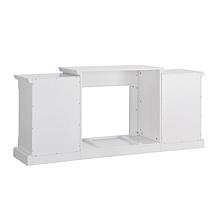 Gallatin Simulated Stone Electric Fireplace with Bookcases