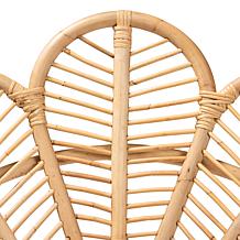 Garan Accent Chair with Metal Base and Rattan Seat