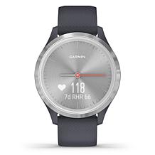 Garmin Vivomove 3S Hybrid Smartwatch in Silver and Granite Blue