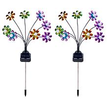 GB Home & Garden Flower or Butterfly Solar Stakes 2-pack