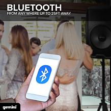 Gemini 15 Inch Active Bluetooth Loudspeaker with Stand