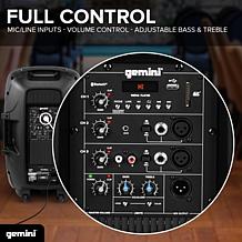 Gemini 15 Inch Multi-LED Bluetooth Speaker with Stand