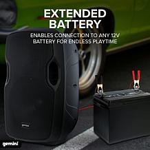 Gemini AS-10TOGO 10" Woofer Portable Powered Bluetooth Speaker