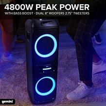 Gemini GHK-2800 Bluetooth Speaker System with LED Party Lighting
