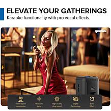 Gemini GRV-650L 6.5" Professional Speaker with LED Party Lighting