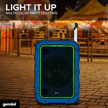 Gemini MPA-2400 Rechargeable Weather Resistant Trolley Speaker - Blue