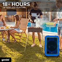 Gemini MPA-2400 Rechargeable Weather Resistant Trolley Speaker - Blue