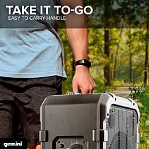 Gemini MPA-2400 Rechargeable Weather Resistant Trolley Speaker - Gray