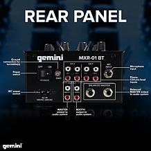 Gemini MXR-01BT 2-Channel Professional DJ Mixer with Bluetooth Input