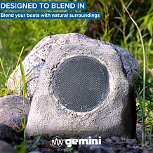 Gemini Sound GHRK-500LTMS-PR Portable Solar Bluetooth Rock Speakers