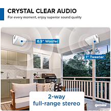 Gemini Sound GHSI-W525BT 6.5" Outdoor Bluetooth Speakers Pair IP44