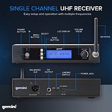 Gemini Sound UHF-6100M-R2 Handheld UHF Wireless Microphone System