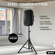 Gemini ST-Pack Speaker Stand Set With Carrying Case
