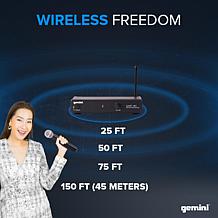 Gemini UHF-01M Single Handheld Wireless Microphone System