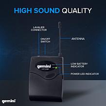 Gemini UHF-02HL UHF Dual Headset Wireless Microphone System