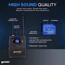 Gemini UHF-6100HL UHF single Headset Wireless Microphone System