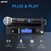 Gemini UHF-6100M UHF Single Handheld Wireless Microphone System