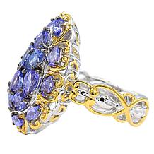 Gems by Michael 18K Goldtone Tanzanite Pear-Shape Ring