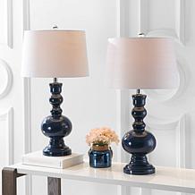 Genie 28.5" Glass LED Table Lamp Set of 2 by JONATHAN Y