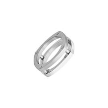 Geoffrey Beene Men's Stainless Steel Bike Chain Ring