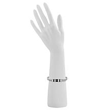 Geoffrey Beene Men's Stainless Steel Double Franco Chain ID Bracelet