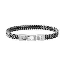 Geoffrey Beene Stainless Steel Double Franco Chain Bracelet