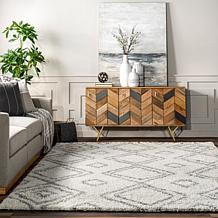 Geometric Shag Area Rug