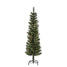 Gerson Company 6.5' Hard Mixed Needle Cashmere Pencil Tree w 150 Lghts