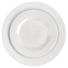 Gibson Home White Cloud Fine Ceramic 16-Piece Dinnerware Set - White