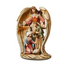 Glitzhome 10.75" Resin Nativity Angel