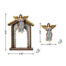 Glitzhome 11-pc MultiColored Resin Nativity Figurine Set