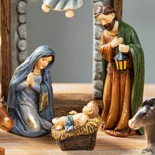 Glitzhome 11-pc MultiColored Resin Nativity Figurine Set