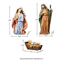 Glitzhome 12pcs Resin Nativity Figurine Set